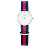 Buy Shop Daniel Wellington Classy Oxford White Dial Two Tone Nylon Strap Watch For Women - DW00100072 USA Online