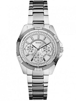 Buy Shop Guess Mini Phantom Silver Dial Silver Steel Strap Watch for Women - W0235L1 USA Online