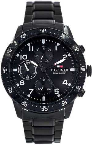 Buy Shop Tommy Hilfiger Jimmy Chronograph Grey Dial Grey Steel Strap Watch For Men - 1791951 USA Online