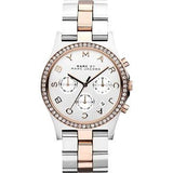 Buy Shop Marc Jacobs Henry Chronograph Silver Dial Two Tone Steel Strap Watch for Women - MBM3106 USA Online