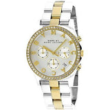 Buy Shop Marc Jacobs Henry Chronograph Silver Dial Two Tone Steel Strap Watch for Women - MBM3197 USA Online