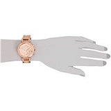 Buy Shop Michael Kors Uptown Glam Parker Chronograph Rose Gold Dial Steel Strap Watch for Women - MK5663 USA Online