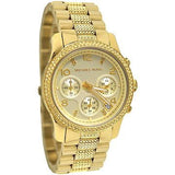 Buy Shop Michael Kors Runway Gold Dial Gold Steel Strap Watch for Women - MK5826 USA Online