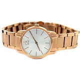 Buy Shop Calvin Klein City White Mother of Pearl Dial Rose Gold Steel Strap Watch for Women - K2G23646 USA Online