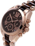 Buy Shop Michael Kors Bradshaw Chronograph Brown Dial Two Tone Steel Strap Watch For Women - MK5944 USA Online