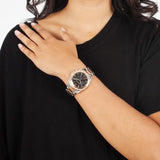 Buy Shop Michael Kors Blair Chronograph Black Dial Two Tone Steel Strap Watch For Women - MK6093 USA Online