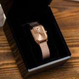 Buy Shop Emporio Armani Joy Quartz Rose Gold Dial Rose Gold Mesh Bracelet Watch For Women - AR11347 USA Online