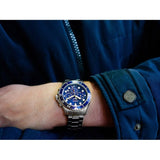 Buy Shop Fossil FB-03 Chronograph Blue Dial Silver Steel Strap Watch for Men - FS5724 USA Online