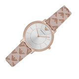 Buy Shop Emporio Armani Classic White Dial Beige Leather Strap Watch For Women - AR11008 USA Online