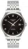 Longines Record Black Dial Automatic Stainless Steel 40mm Watch for Men - L2.821.4.56.6