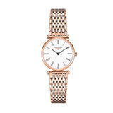 Longines La Grande Classique De Longines White Dial Two Tone Mesh Bracelet Watch for Women - L4.209.1.91.7