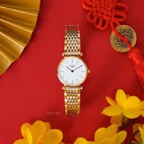 Longines La Grande Classique White Dial Two Tone Mesh Bracelet Watch for Women - L4.209.2.12.7