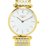 Longines La Grande Classique White Dial Two Tone Mesh Bracelet Watch for Women - L4.209.2.12.7