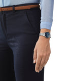 Buy Shop Tissot Chemin Des Tourelles Powermatic 80 Lady Blue Dial Silver Steel Strap Watch For Women - T099.207.11.048.00 USA Online