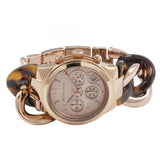 Buy Shop Michael Kors Runway Rose Gold Dial Two Tone Steel Strap Watch for Women - MK4269 USA Online