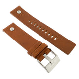 Buy Shop Diesel Mini Daddy Silver Dial Brown Leather Strap Watch For Men - DZ7309 USA Online