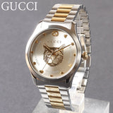 Buy Shop Gucci G Timeless Silver Dial Two Tone Steel Strap Watch For Women - YA1264074 USA Online