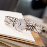 Buy Shop Longines La Grande Classique De Longines Silver Dial Silver Mesh Bracelet Watch for Women - L4.209.4.72.6 USA Online