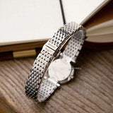 Buy Shop Longines La Grande Classique De Longines Silver Dial Silver Mesh Bracelet Watch for Women - L4.209.4.72.6 USA Online