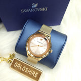 Buy Shop Swarovski Octea Nova Silver Dial Gold Mesh Bracelet Watch for Women - 5430417 USA Online