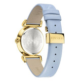 Buy Shop Versace V-Motif Grey Dial Blue Leather Strap Watch for Women - VERE00318 USA Online