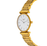 Buy Shop Longines La Grande Classique De Longines White Dial Gold Steel Strap Watch for Women - L4.209.2.11.8 USA Online