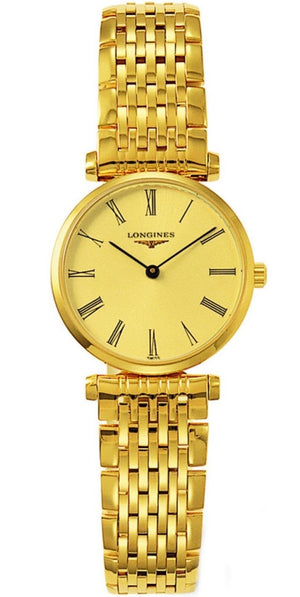 Buy Shop Longines La Grande Classique de Longines Gold Dial Gold Mesh Bracelet Watch for Women - L4.209.2.31.8 USA Online