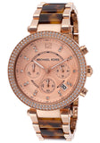 Buy Shop Michael Kors Parker Rose Gold Dial Two Tone Steel Strap Watch for Women - MK5538 USA Online