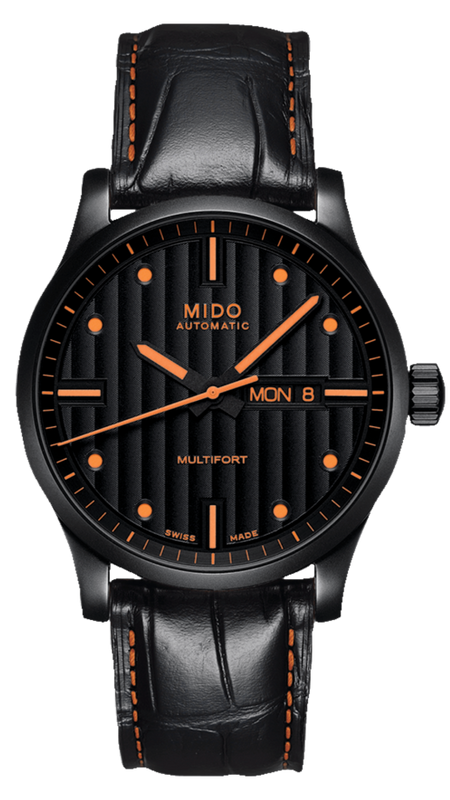 Buy Shop Mido Multifort Automatic Special Edition Black Dial Black Leather Strap Watch For Men - M005.430.36.051.80 USA Online