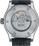 Mido Multifort Automatic Silver Dial Black Leather Strap Watch For Men - M005.430.16.031.80