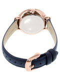 Buy Shop Fossil Jacqueline White Dial Blue Leather Strap Watch for Women - ES3843 USA Online