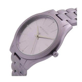 Buy Shop Michael Kors Slim Runway Quartz Purple Dial Purple Steel Strap Watch For Women - MK4540 USA Online