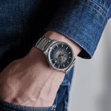 Buy Shop Mido Commander Automatic Gradient Black Dial Silver Steel Strap Watch For Men - M021.407.11.411.00 USA Online