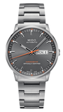 Mido Commander II Automatic Chronometer Grey Dial Silver Steel Strap Watch For Men - M021.431.11.061.01