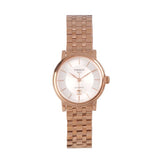 Tissot T Classic Carson Premium White Dial Rose Gold Steel Strap Watch for Women - T122.207.33.031.00