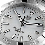 Buy Shop Tag Heuer Aquaracer White Mother of Pearl Dial Watch for Women - WBD1311.BA0740 USA Online