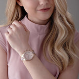 Buy Shop Michael Kors Ritz Chronograph Mother of Pearl White Dial Two Tone Steel Strap Watch For Women - MK6769 USA Online