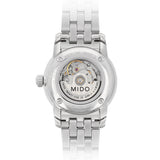 Mido Baroncelli III Automatic White Dial Silver Steel Strap Watch For Women - M7600.4.26.1