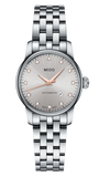 Mido Baroncelli III Automatic Silver Dial Silver Steel Strap Watch For Women - M7600.4.21.1