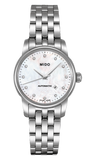 Buy Shop Mido Baroncelli Automatic Mother Of Pearl Dial Silver Steel Strap Watch For Women - M7600.4.69.1 USA Online