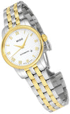 Mido Baroncelli III Automatic White Dial Two Tone Steel Strap Watch For Women - M7600.9.26.1