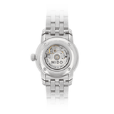 Mido Baroncelli III Automatic Diamonds White Dial Silver Steel Strap Watch For Women - M7600.4.66.1