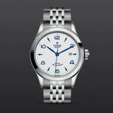 Tudor 1926 Automatic White Dial Silver Steel Strap Watch for Men - M91650-0005
