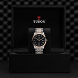 Tudor 1926 Automatic Black Dial Two Tone Steel Strap Watch for Men - M91651-0003