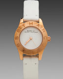 Buy Shop Marc Jacobs Mini Blade White Dial White Leather Strap Watch for Women - MBM1207 USA Online