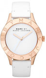 Buy Shop Marc Jacobs Blade White Dial White Leather Strap Watch for Women - MBM1201 USA Online