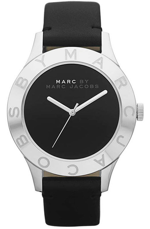 Buy Shop Marc Jacobs Blade Black Dial Black Leather Strap Watch for Women - MBM1205 USA Online