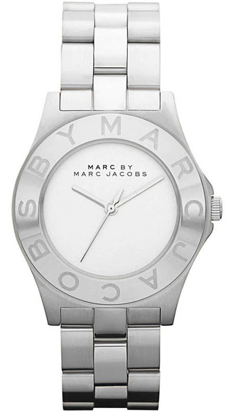 Buy Shop Marc Jacobs Blade Chronograph Silver Dial Silver Steel Strap Watch for Women - MBM3125 USA Online