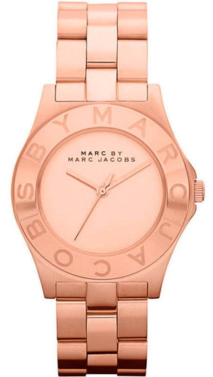 Buy Shop Marc Jacobs Blade Rose Gold Dial Rose Gold Steel Strap Watch for Women - MBM3127 USA Online