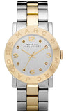 Buy Shop Marc Jacobs Amy Silver Dial Two Tone Steel Strap Watch for Women - MBM3139 USA Online